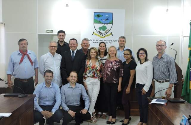 Comitiva da Chocofest com os vereadores